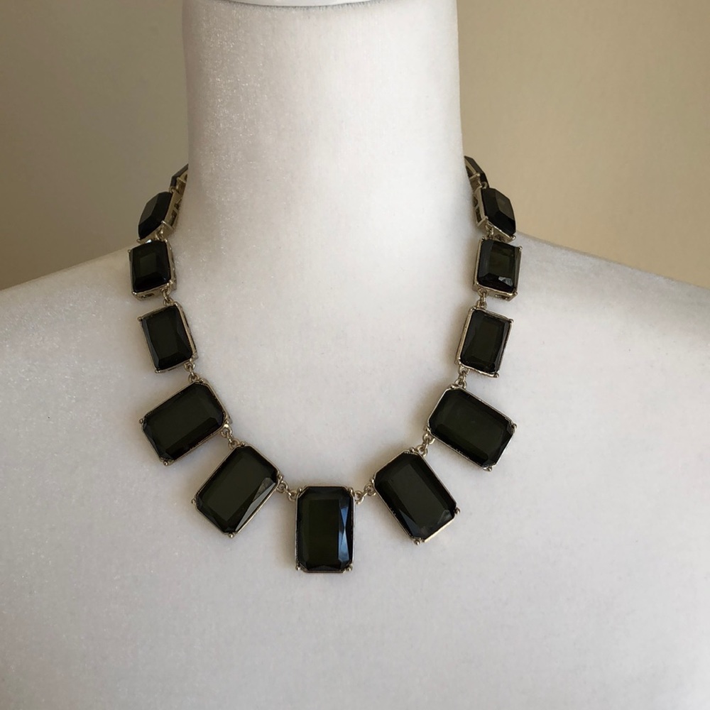 Banana republic square gem necklace